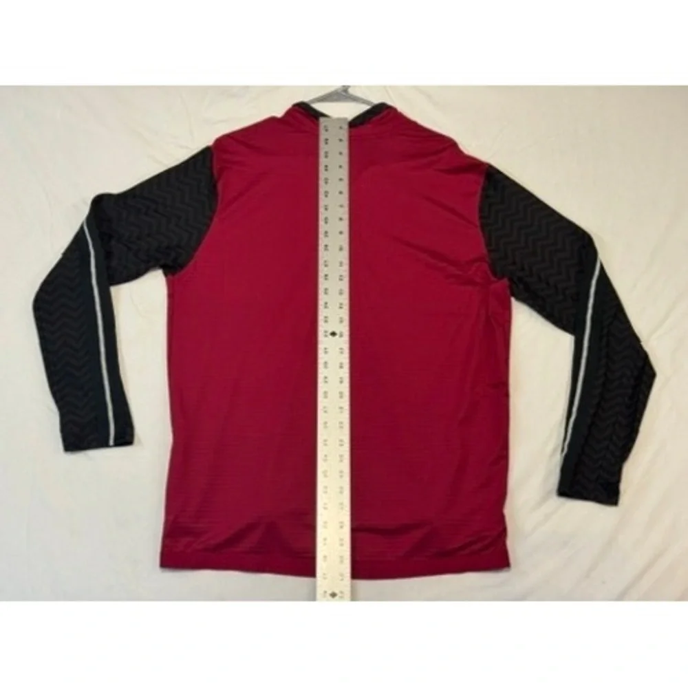 Nike Running Dri-FIT 1/2 Zip Pullover Mens XL Burgundy Black CJ5824-620